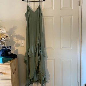 LuLus long bridesmaid dress